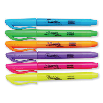 Sharpie® Pocket Style Highlighters, Assorted Ink Colors, Chisel Tip, Assorted Barrel Colors, 24-pack freeshipping - TVN Wholesale